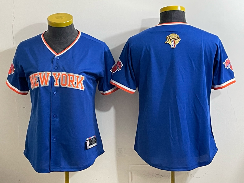 women New York Knicks blue blank 2026 Nike NBA jersey 0630004